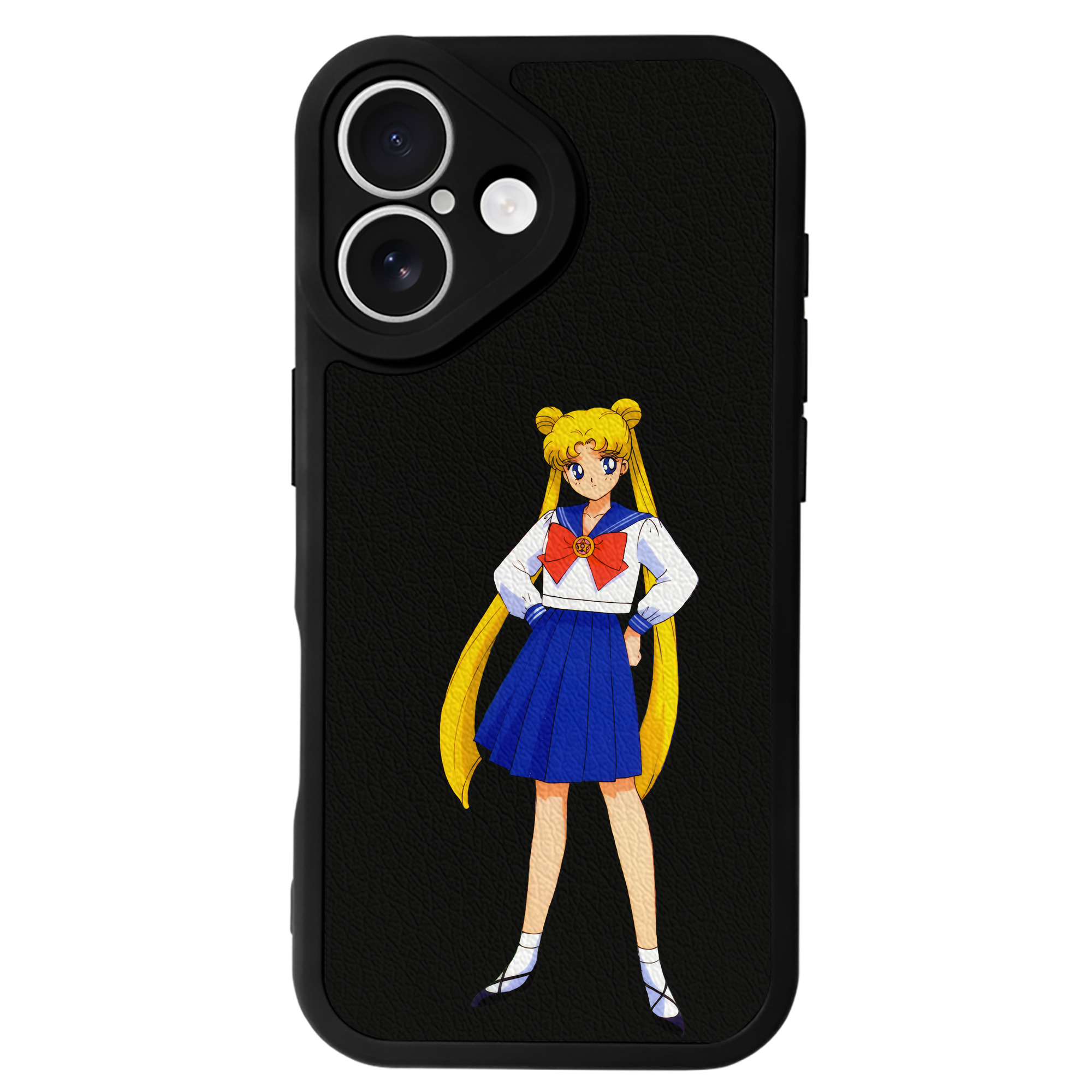 （画像用） 美少女戦士セーラームーン 愛野 美奈子 あいの みなこ Sailor Moon Aino Minako 【iPhone 16シリーズ対応】シリコンスマホケース（レザー調） 材質：シリコン